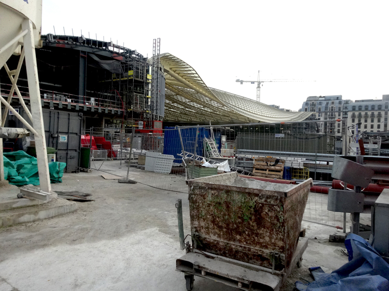 Construction du Forum des Halles