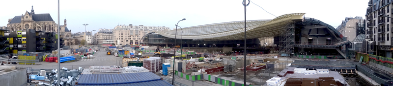 Construction du Forum des Halles