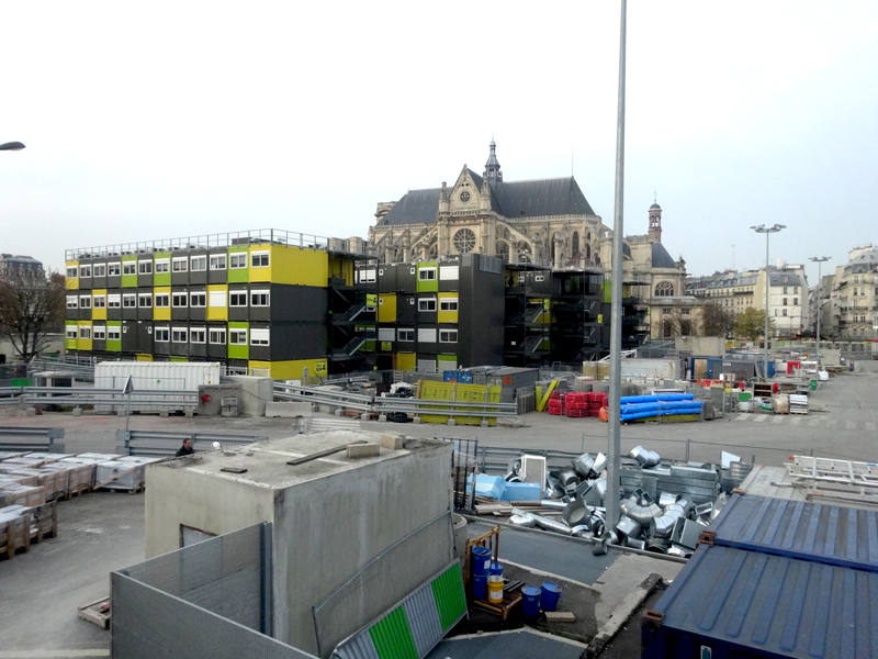 Construction du Forum des Halles