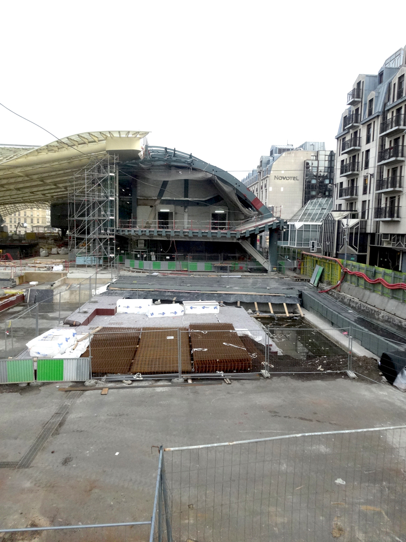 Construction du Forum des Halles