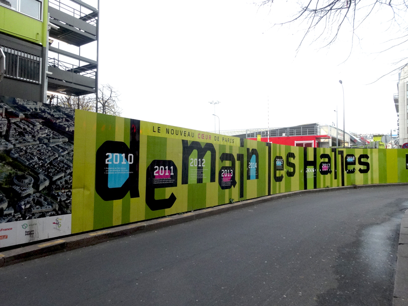 Construction du Forum des Halles