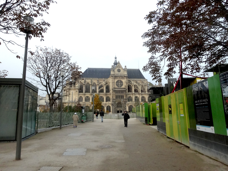 Construction du Forum des Halles