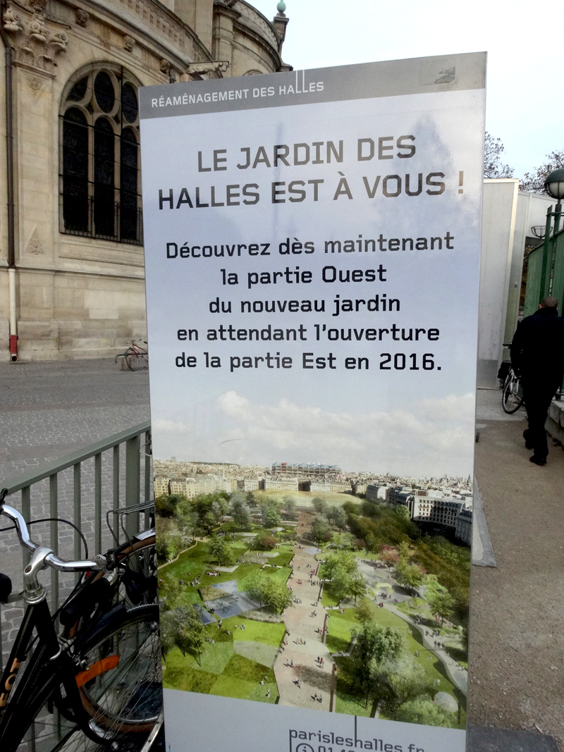 Construction du Forum des Halles