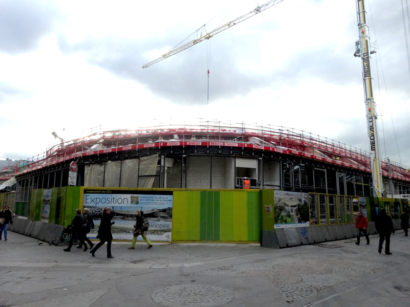 Le chantier du Forum des Halles