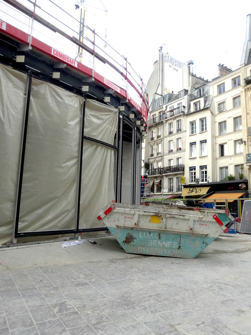 Le chantier du Forum des Halles