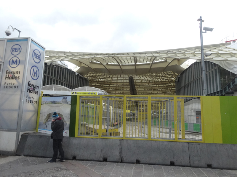 Le chantier du Forum des Halles