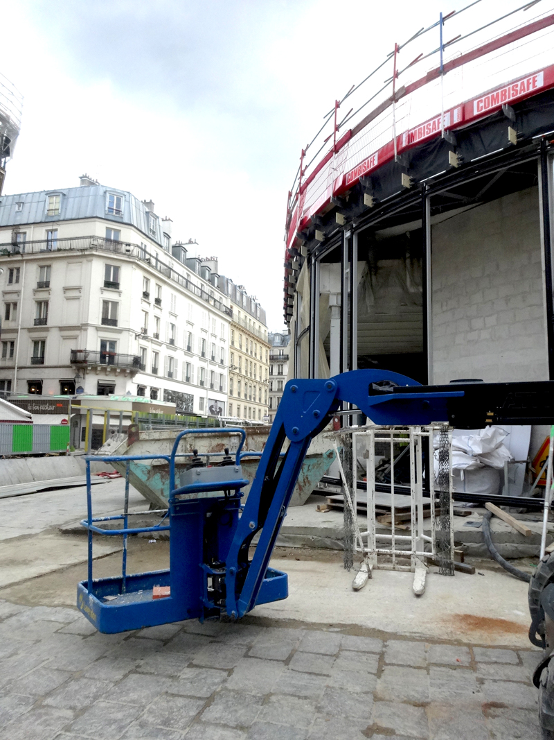 Le chantier du Forum des Halles