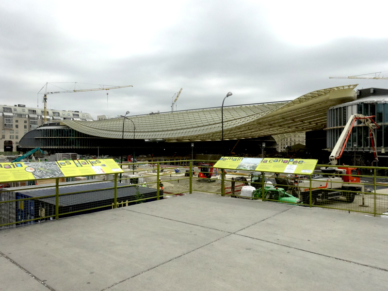 Travaux Forum des Halles Juillet 2015