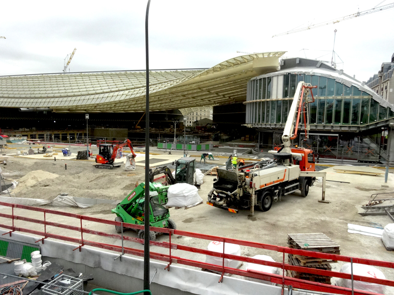 Travaux Forum des Halles Juillet 2015