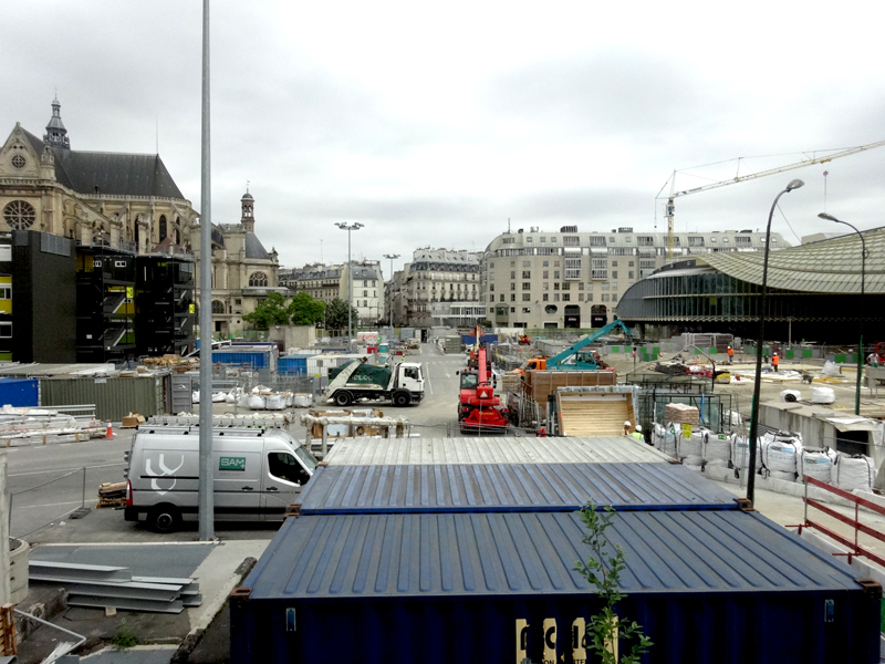 Travaux Forum des Halles Juillet 2015