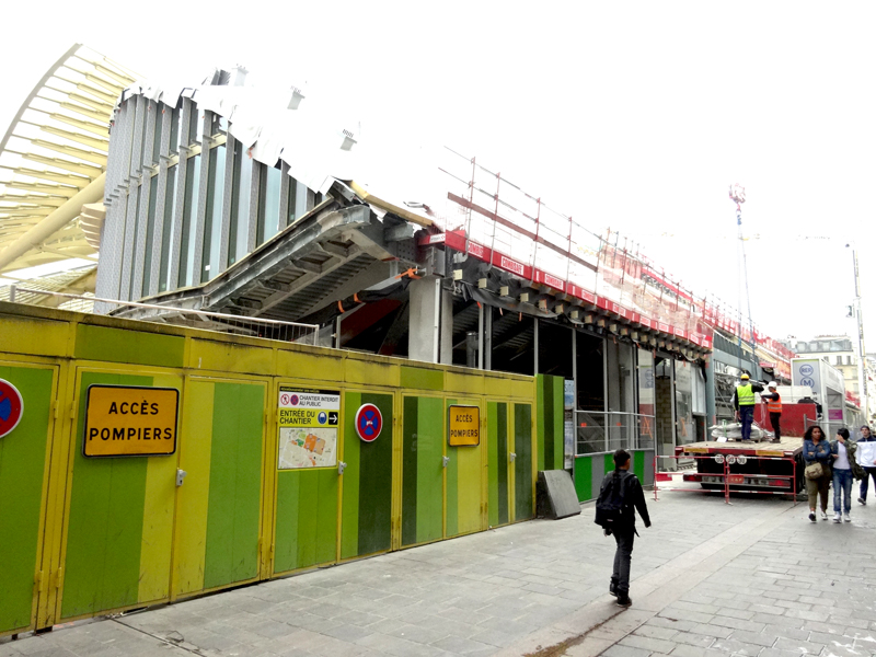 Travaux Forum des Halles Juillet 2015