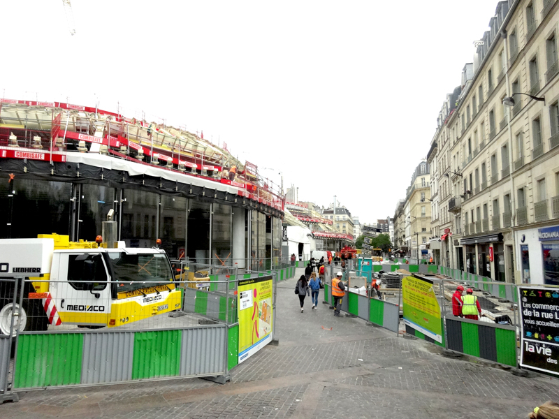 Travaux Forum des Halles Juillet 2015