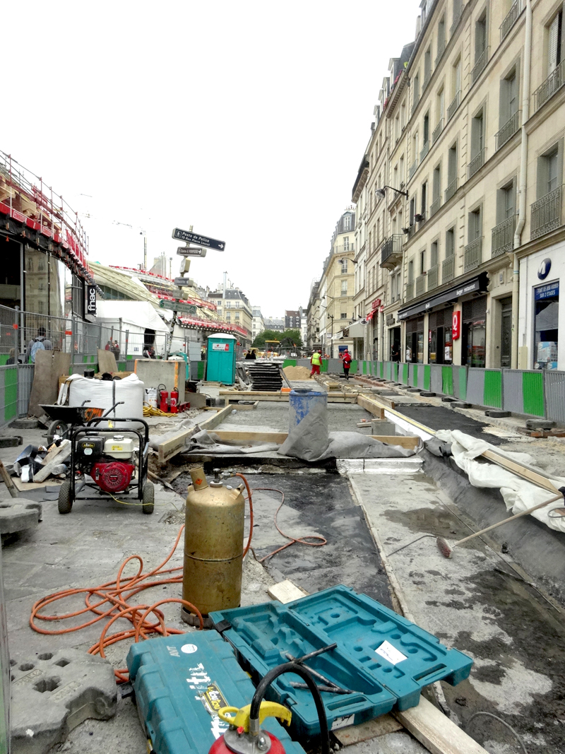 Travaux Forum des Halles Juillet 2015