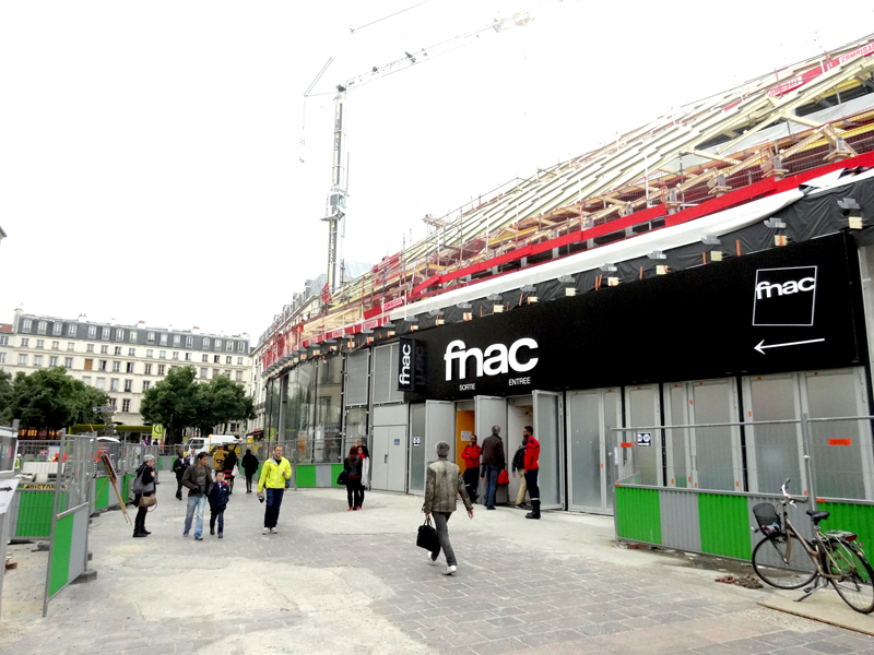 Travaux Forum des Halles Juillet 2015