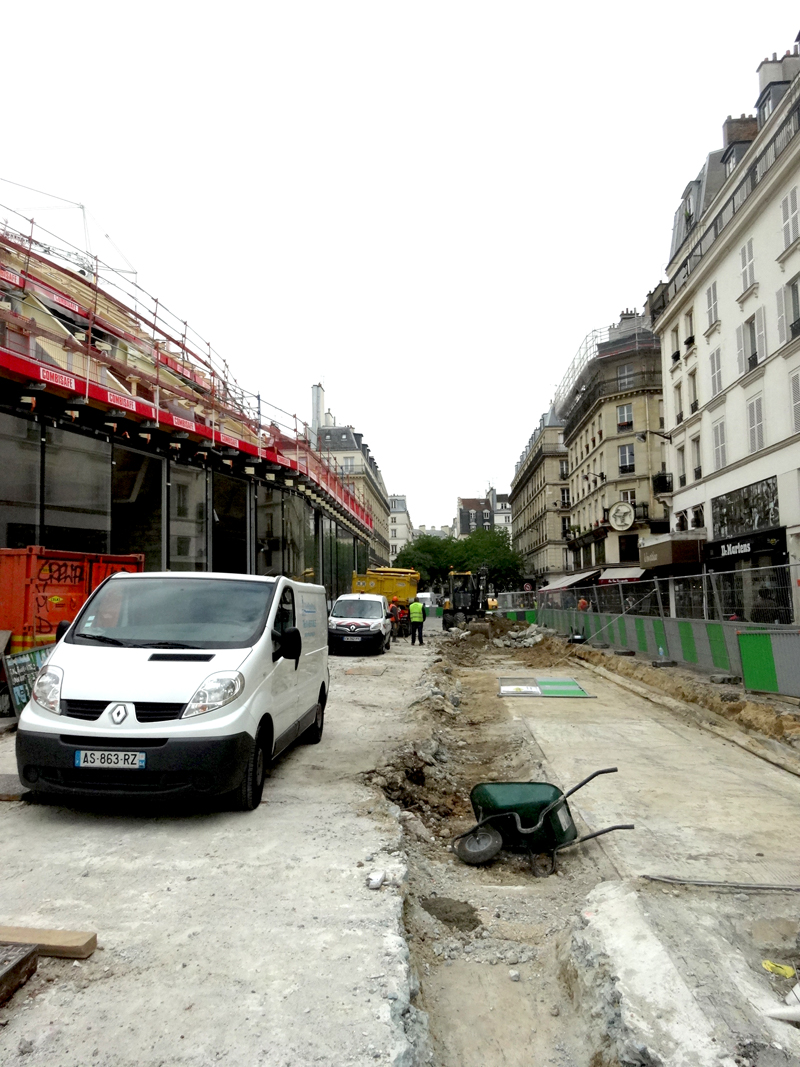 Travaux Forum des Halles Juillet 2015