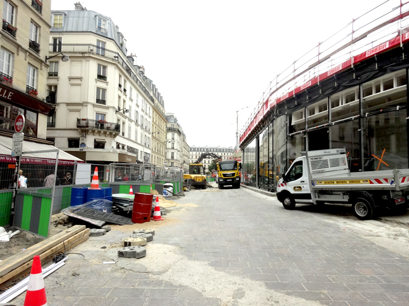 Travaux Forum des Halles Juillet 2015