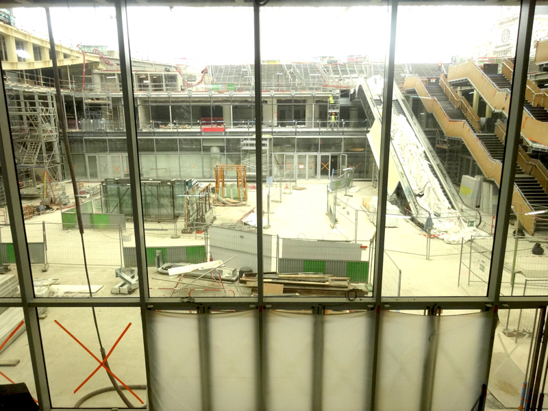 Travaux Forum des Halles Juillet 2015