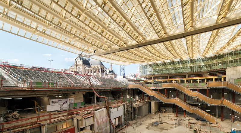 Photos officielles du chantier des Halles