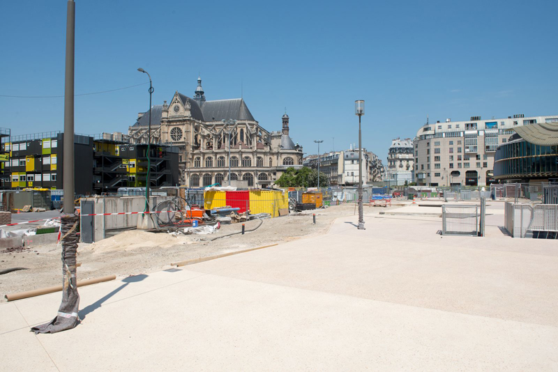 Photos officielles du chantier des Halles