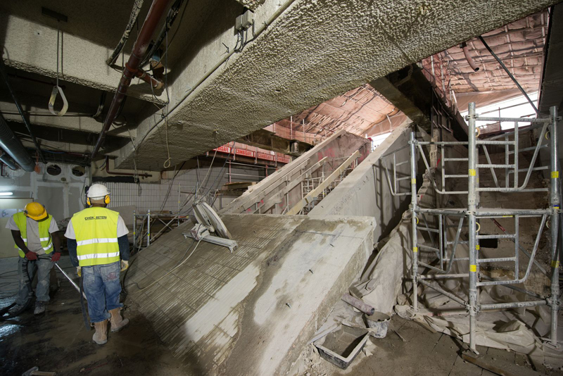 Photos officielles du chantier des Halles