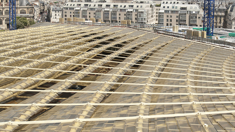 Photos officielles du chantier des Halles