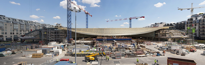 Photos officielles du chantier des Halles