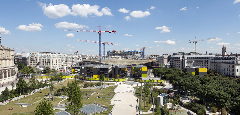 Photos officielles du chantier des Halles