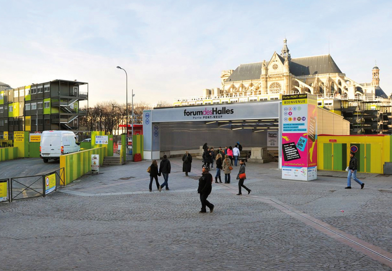 Photos officielles du chantier des Halles