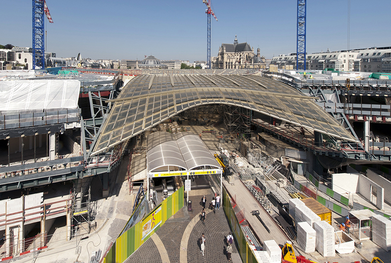 Photos officielles du chantier des Halles