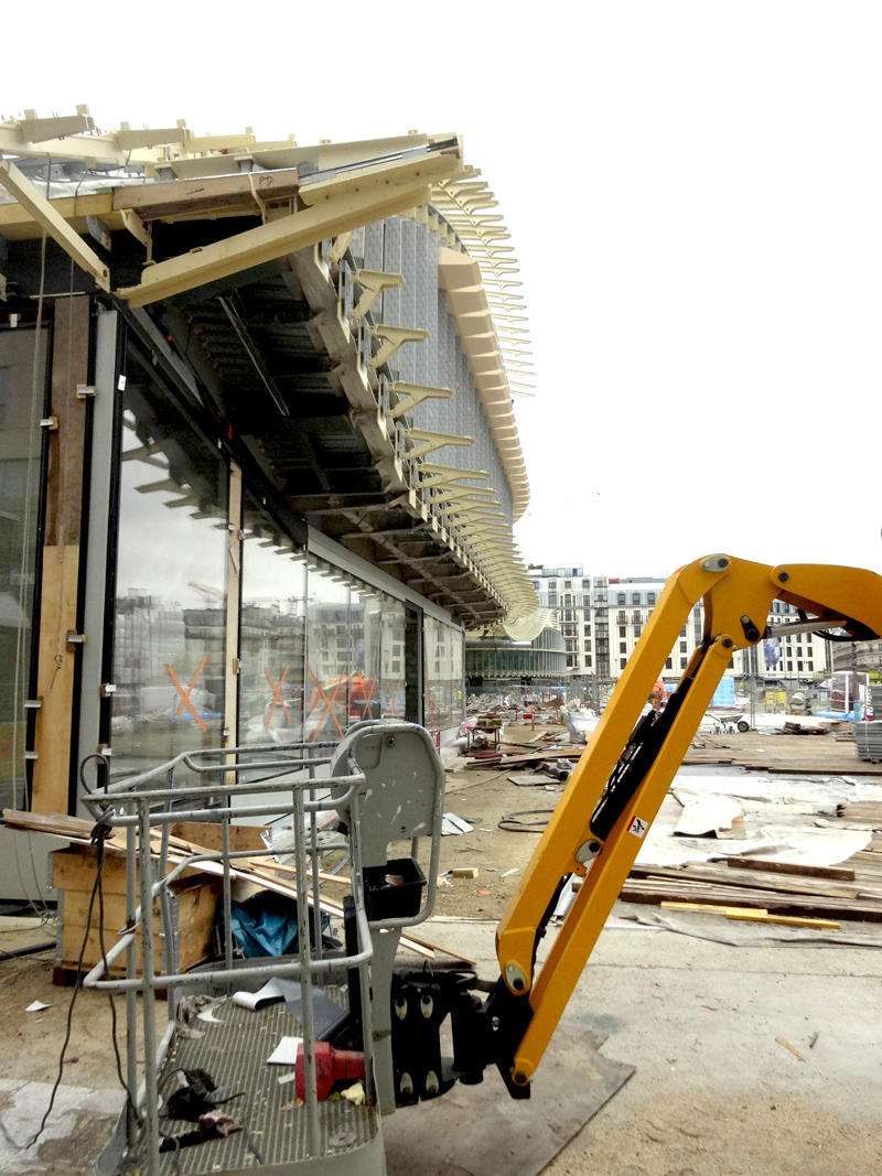 Travaux aux Forum des Halles