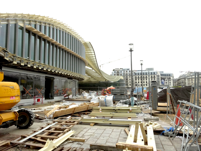 Travaux aux Forum des Halles