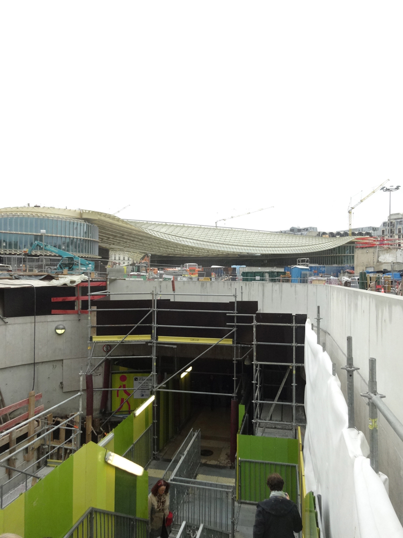 Travaux aux Forum des Halles