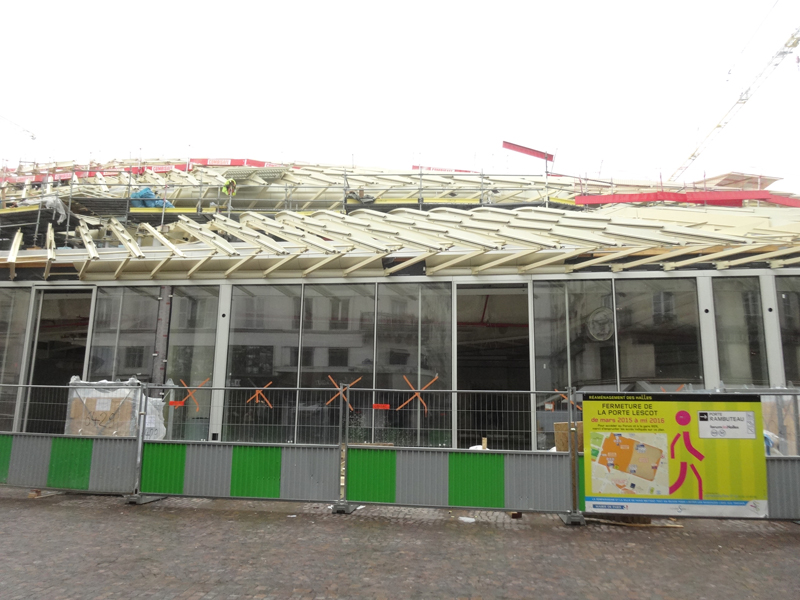 Travaux aux Forum des Halles