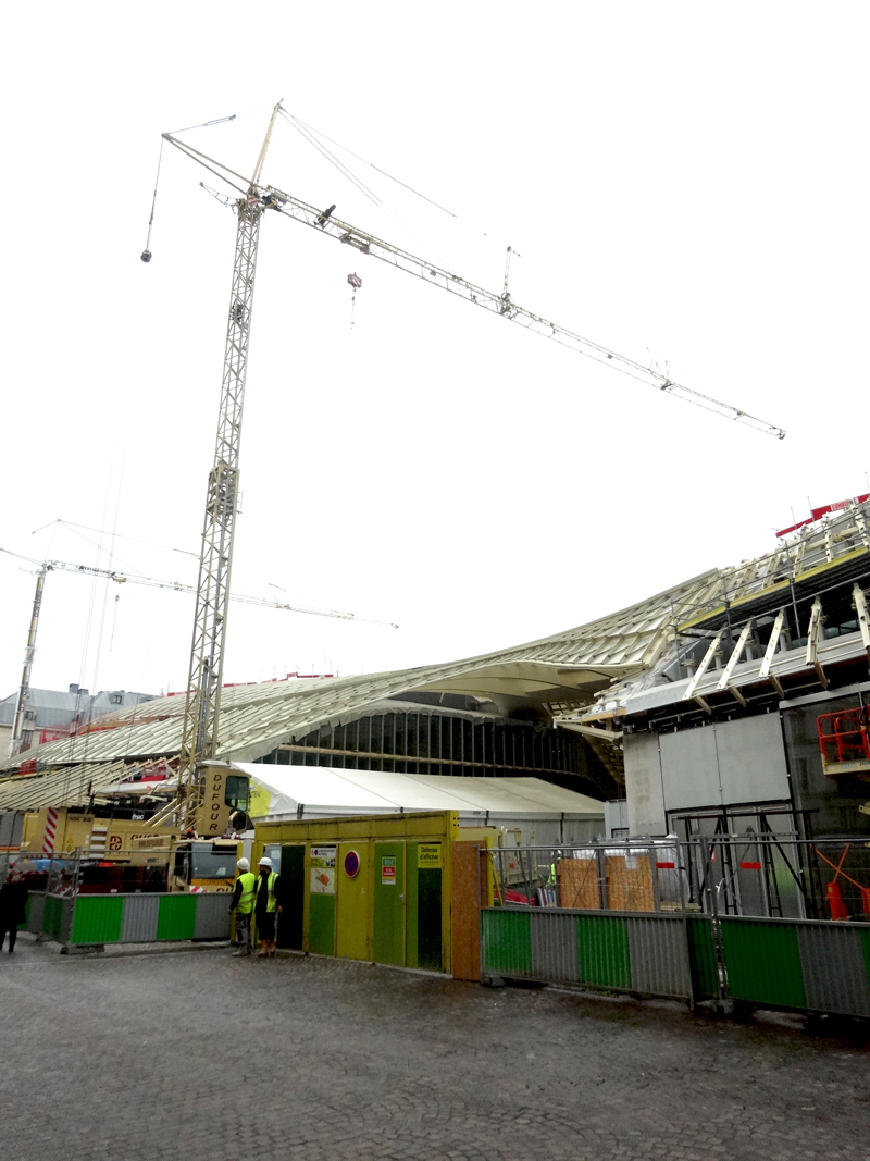 Travaux aux Forum des Halles