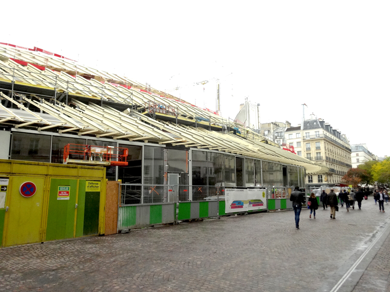 Travaux aux Forum des Halles