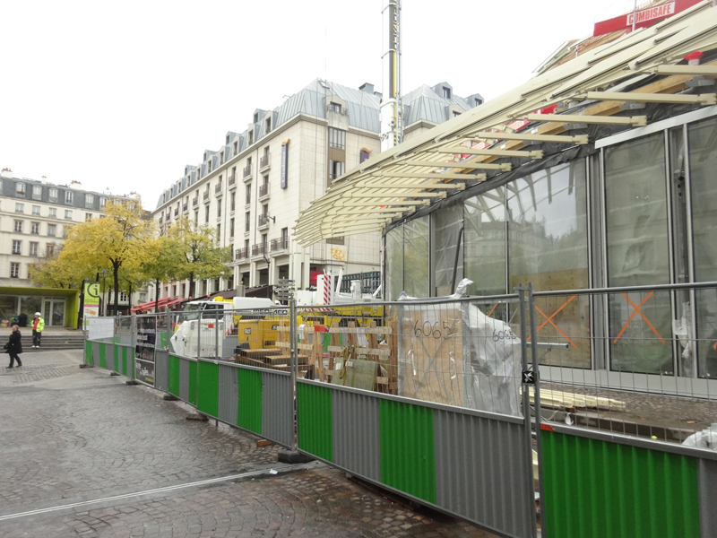 Travaux aux Forum des Halles