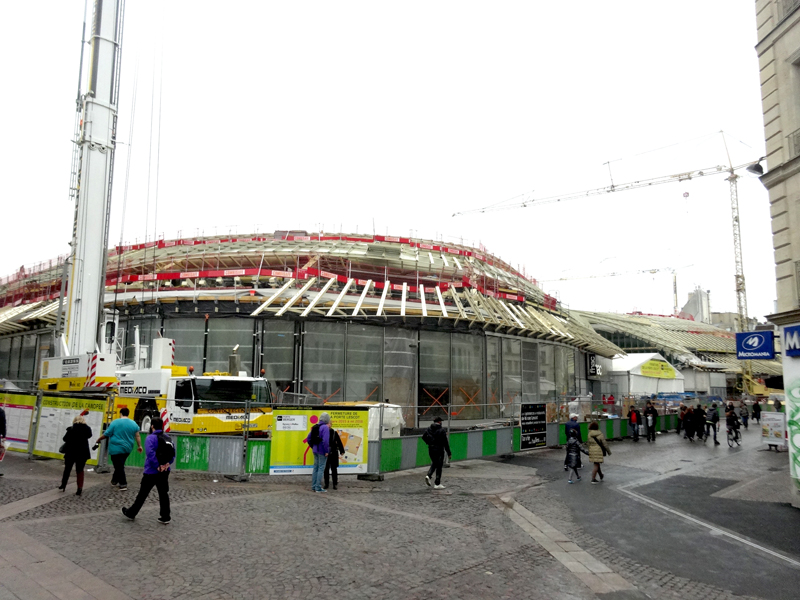 Travaux aux Forum des Halles