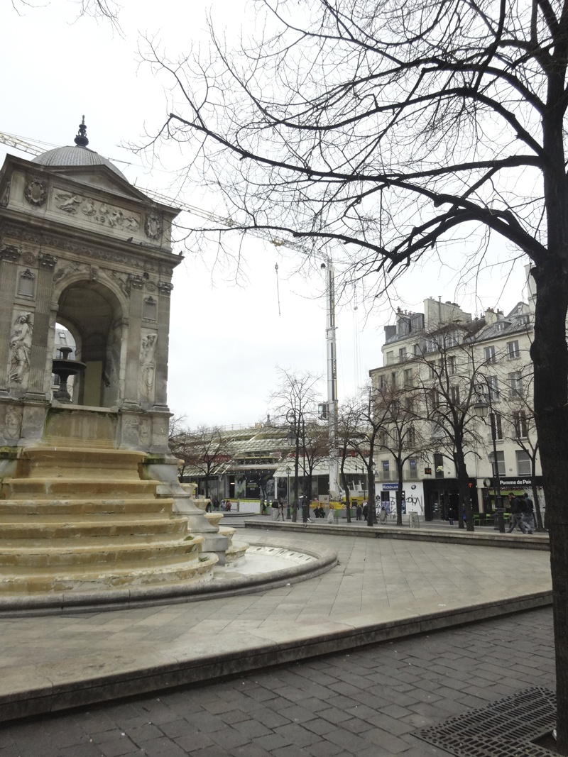 Construction des Halles en décembre 2015