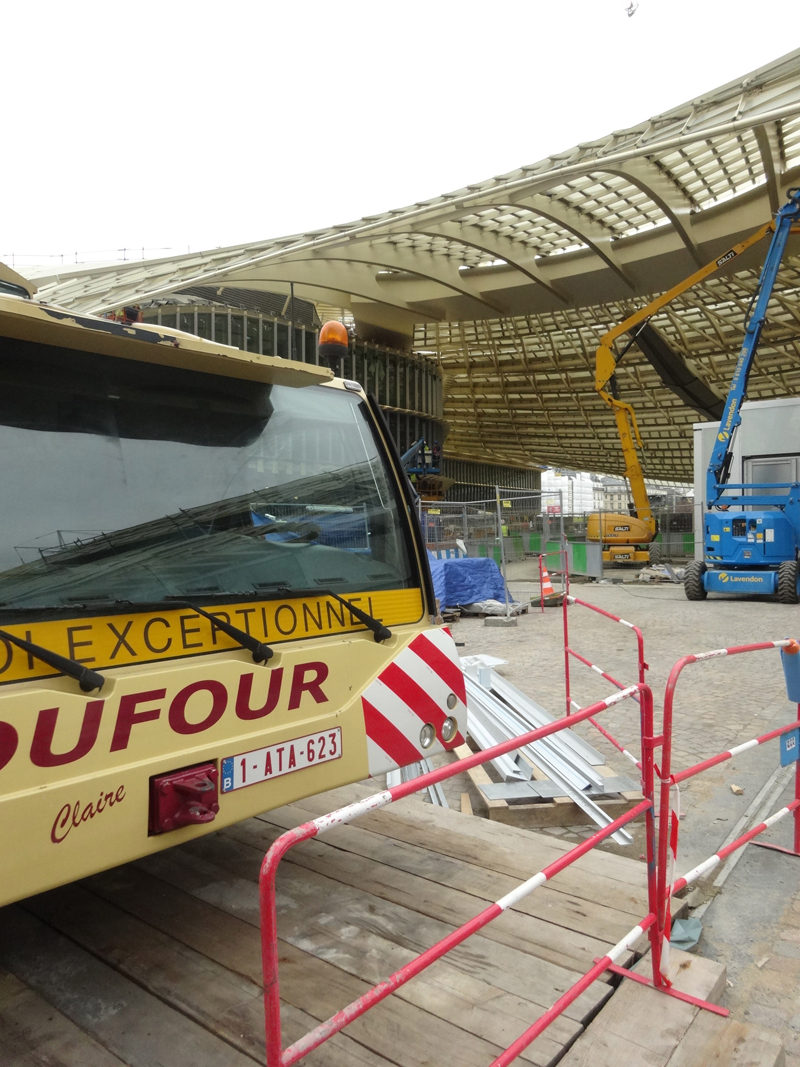 Construction des Halles en décembre 2015