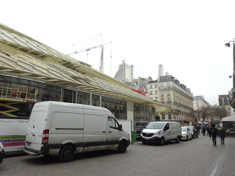 Construction des Halles en décembre 2015