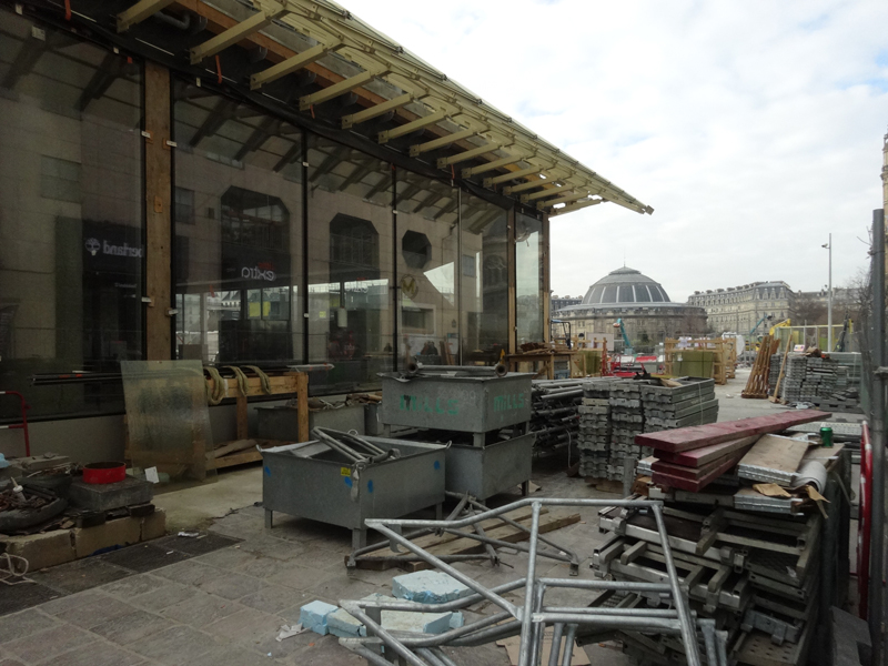 Chantier de construction du Forum des Halles de Paris Janvier 2016