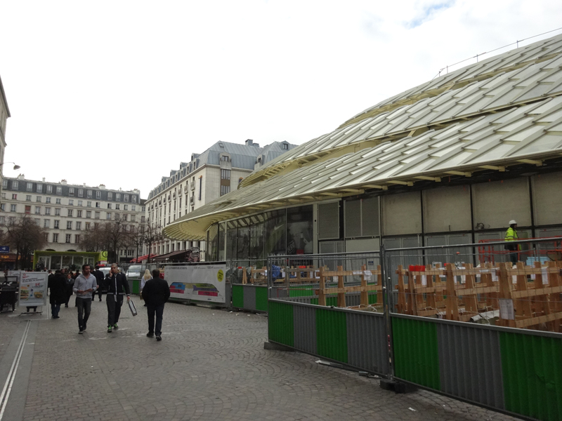 Chantier de construction du Forum des Halles de Paris Janvier 2016