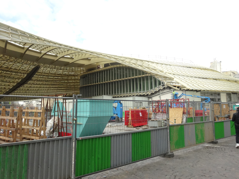 Chantier de construction du Forum des Halles de Paris Janvier 2016