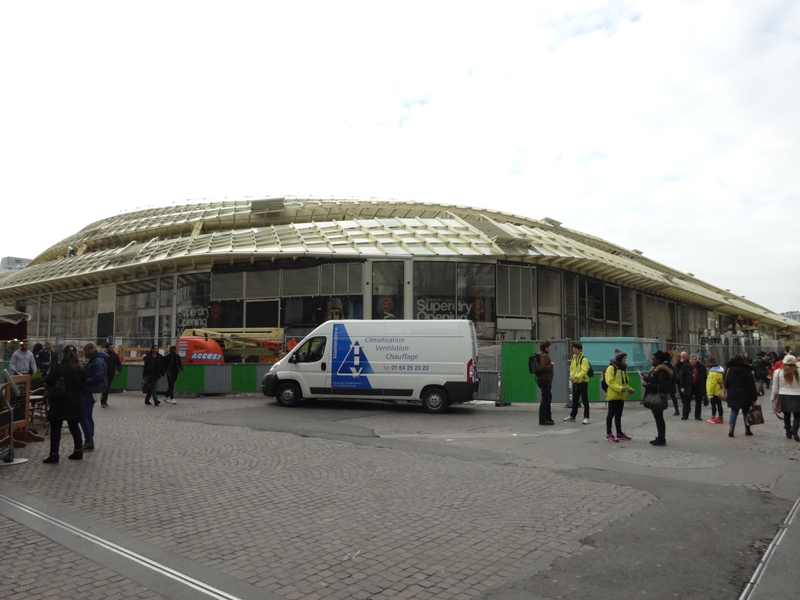 Chantier de construction du Forum des Halles de Paris Janvier 2016