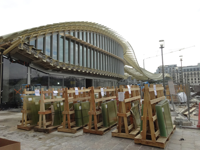 Chantier de construction du Forum des Halles de Paris Janvier 2016