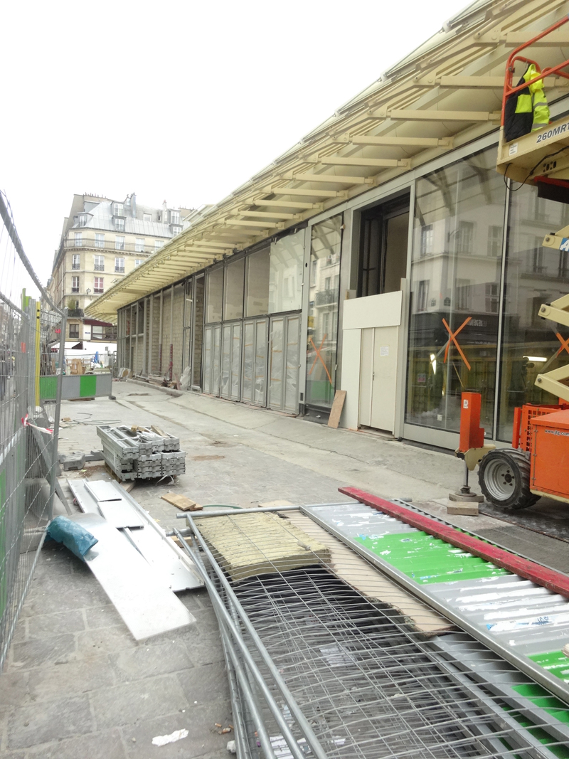 Chantier de construction du Forum des Halles de Paris Janvier 2016