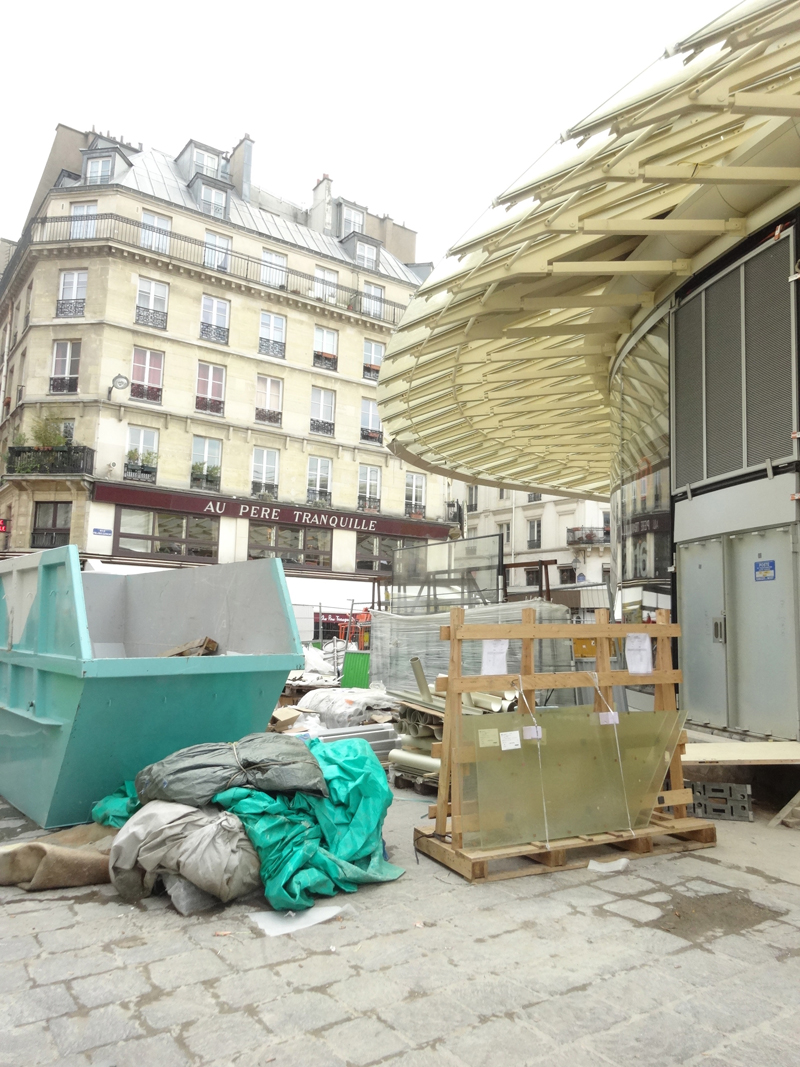 Chantier de construction du Forum des Halles de Paris Janvier 2016