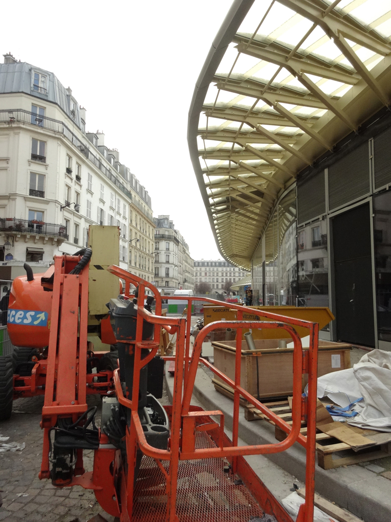 Chantier de construction du Forum des Halles de Paris Janvier 2016