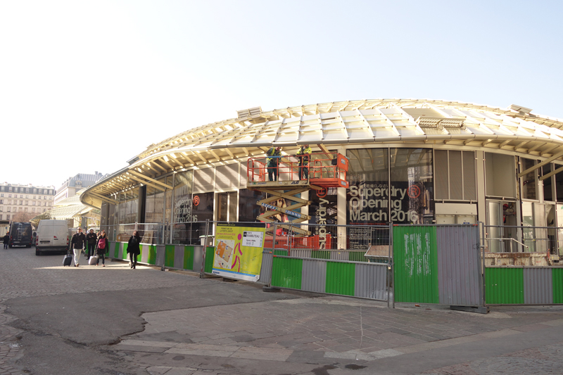 Le chantier du Forum des Halles Avril 2016