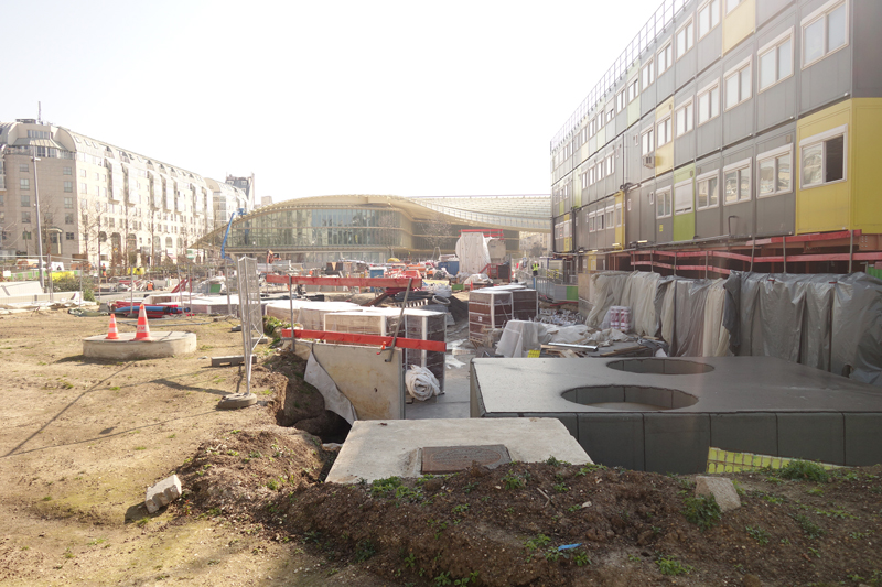 Le chantier du Forum des Halles Avril 2016